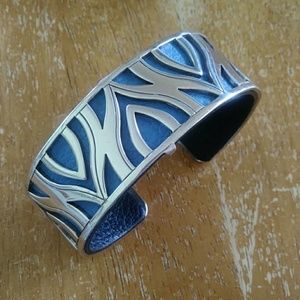Brighton Christo Cuff with 2 leather strips